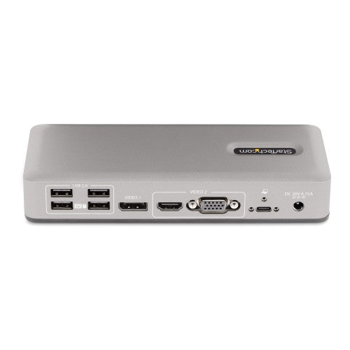 StarTech.com 101N-USBC-DOCK laptop dock/port replicator Wired USB 3.2 Gen 1 (3.1 Gen 1) Type-C Gray