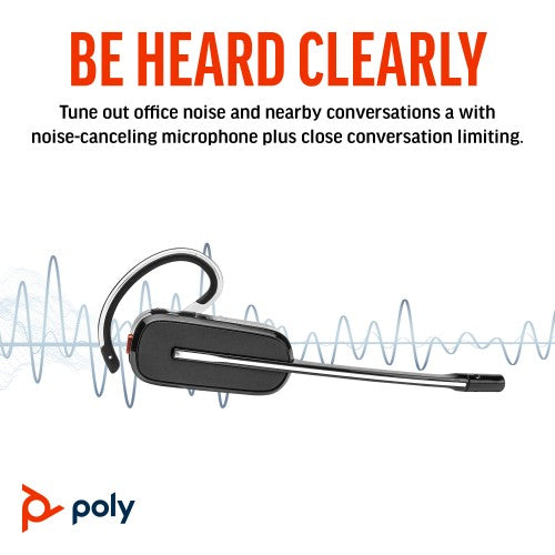 HP Poly Savi 8445 Office Microsoft Teams Certified DECT 1920-1930 MHz Convertible Headset