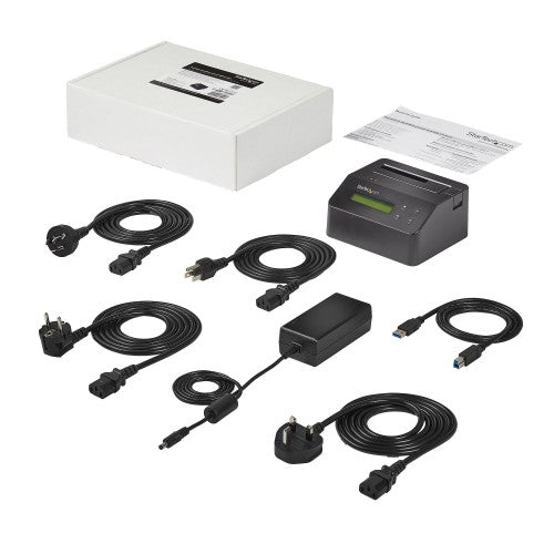 StarTech.com SDOCK1EU3P2 media duplicator HDD/SSD duplicator Black 1 copies