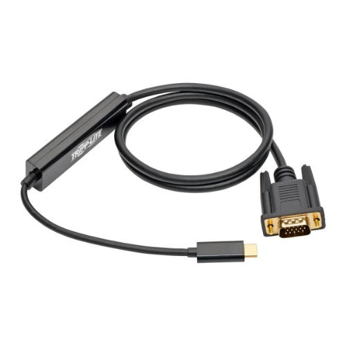 Tripp Lite U444-003-V video cable adapter 35.4" (0.9 m) USB Type-C VGA (D-Sub) Black