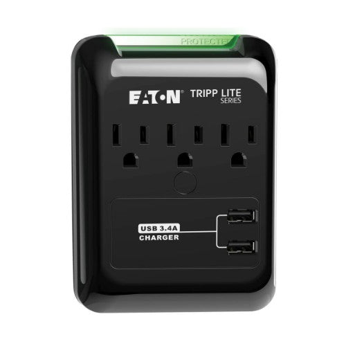 Tripp Lite SK30USB surge protector Black 3 AC outlet(s) 120 V