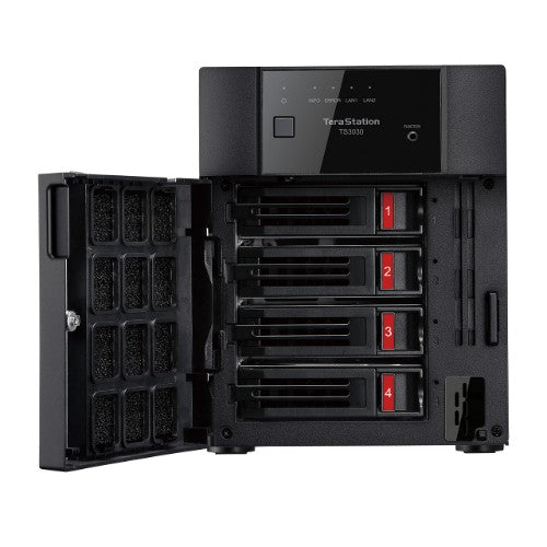 Buffalo TeraStation TS3430DN0804 NAS/storage server Desktop Alpine AL524 2 GB DDR4 8 TB HDD Black