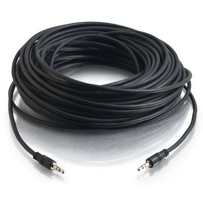 C2G 15ft CMG-Rated 3.5mm Stereo With Low Profile Connectors audio cable 179.9" (4.57 m) Black