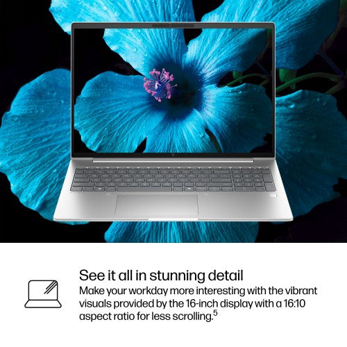 HP EliteBook 6 G1i AI PC Wolf Pro Security Edition Intel Core Ultra 5 235U Laptop 16" WUXGA 16 GB DDR5-SDRAM 512 GB SSD Wi-Fi 7 (802.11be) Windows 11 Pro Silver