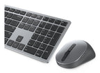 DELL KM7321W keyboard Mouse included Office RF Wireless + Bluetooth US English Gray, Titanium