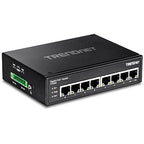 Trendnet TI-PG80 network switch Unmanaged L2 Gigabit Ethernet (10/100/1000) Power over Ethernet (PoE) Black