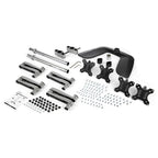 StarTech.com ARMQUADSS monitor mount / stand 32" Desk Black, Silver