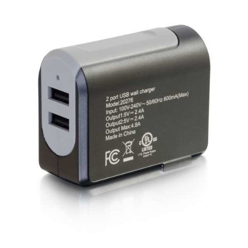 C2G 20276 mobile device charger Universal Black, Gray AC Indoor