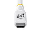 StarTech.com CC2M20GUSB4TPW USB cable USB4 Gen 2x2 78.7" (2 m) USB C White