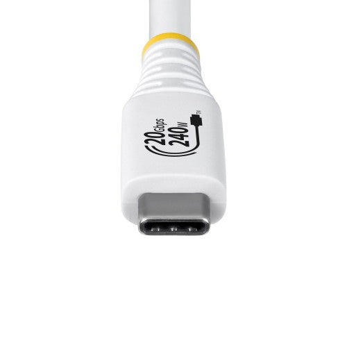 StarTech.com CC2M20GUSB4TPW USB cable USB4 Gen 2x2 78.7" (2 m) USB C White