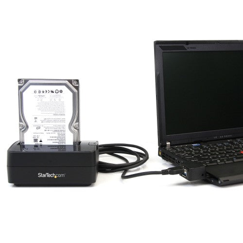 StarTech.com SATDOCKU3S storage drive docking station USB 3.2 Gen 1 (3.1 Gen 1) Type-B Black