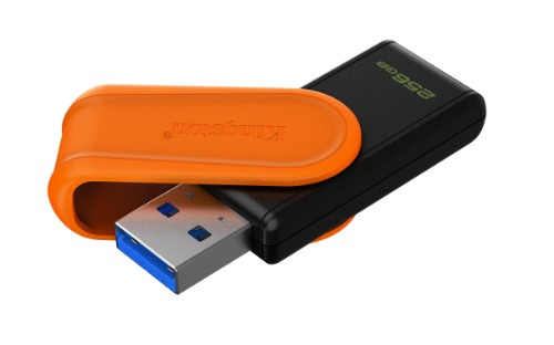 Kingston Technology DataTraveler Exodia S USB flash drive 256 GB USB Type-A 3.2 Gen 1 (3.1 Gen 1) Black, Orange