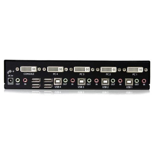 StarTech.com StarView 4-Port DVI USB KVM switch Black