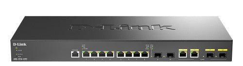 D-Link DXS-1210-12TC network switch Managed L2/L3 10G Ethernet (100/1000/10000) 1U Black, Silver