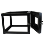 StarTech.com RK619WALLOH rack cabinet 6U Wall mounted rack Black