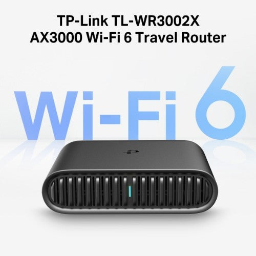 TP-Link TL-WR3002X wireless router Gigabit Ethernet Dual-band (2.4 GHz / 5 GHz) Black