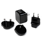 StarTech.com USB2PACBK mobile device charger Mobile phone, Smartphone, Tablet Black AC Indoor