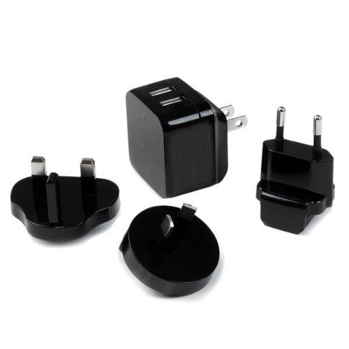 StarTech.com USB2PACBK mobile device charger Mobile phone, Smartphone, Tablet Black AC Indoor