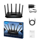 Cudy WR11000 wireless router 2.5 Gigabit Ethernet Tri-band (2.4 GHz / 5 GHz / 6 GHz) Black
