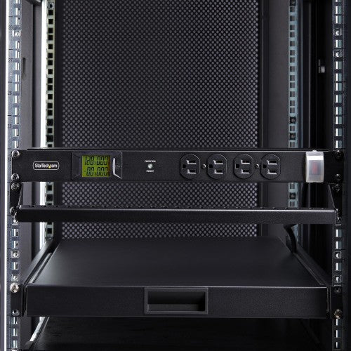 StarTech.com 16NM8-RACK-MOUNT-PDU power distribution unit (PDU) 16 AC outlet(s) 1U Black
