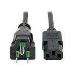 Tripp Lite P006-025-HG15 power cable Black 300" (7.62 m) NEMA 5-15P C13 coupler