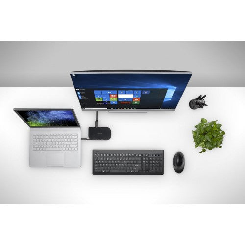Kensington SD1610P USB-C Mini Mobile 4K Dock w/ Pass-Through Charging for Microsoft Surface Devices