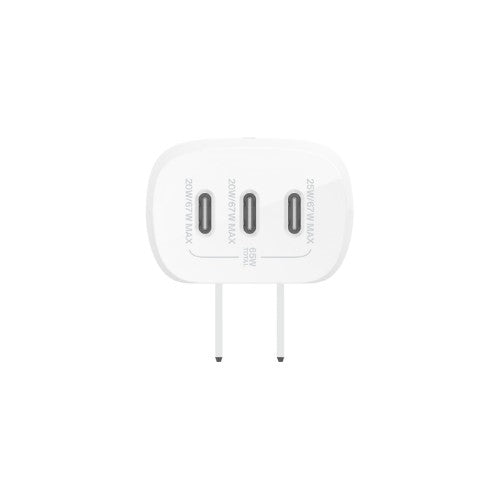 Belkin WCC002DQWH mobile device charger Universal White AC Fast charging Indoor