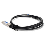 AddOn Networks CAB-D-D-200G-1M-AO InfiniBand/fibre optic cable 39.4" (1 m) QSFP-DD Black, Silver