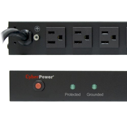 CyberPower RKBS15S2F12R surge protector Black 14 AC outlet(s) 120 V 179.9" (4.57 m)