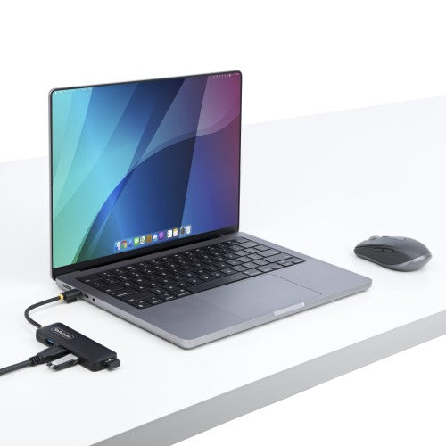 StarTech.com H5C4A-USB-HUB interface hub USB 3.2 Gen 1 (3.1 Gen 1) Type-C 5000 Mbit/s Black