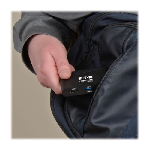 Tripp Lite U444-T6N-H4UBC USB graphics adapter 3840 x 2160 pixels Black