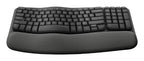 Logitech Wave Keys for Business keyboard Office RF Wireless + Bluetooth QWERTY English Graphite