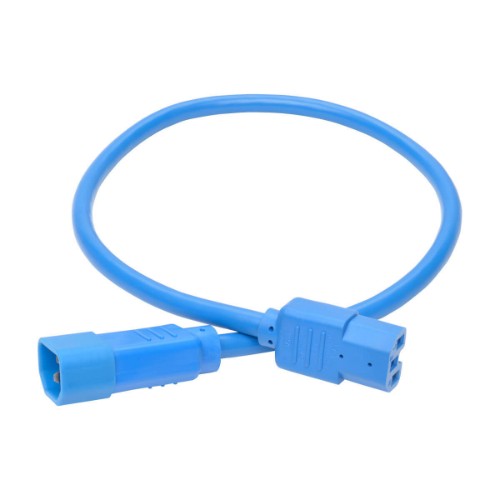 Tripp Lite P018-002-ABL power cable Blue 23.6" (0.6 m) C13 coupler C14 coupler