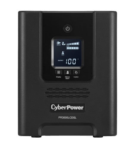 CyberPower PR3000LCDSL uninterruptible power supply (UPS) Line-Interactive 3 kVA 2700 W 7 AC outlet(s)