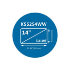 Kensington K55254WW display privacy filters 14" Laptop Frameless display privacy filter