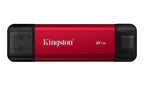Kingston Technology Dual Portable 2 TB USB Type-A / USB Type-C 3.2 Gen 2 (3.1 Gen 2) Black, Red