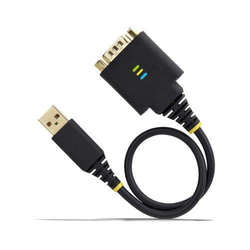 StarTech.com 1P1FFC-USB-SERIAL serial cable Black 11.8" (0.3 m) USB Type-A DB-9