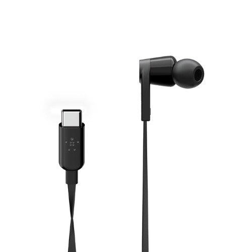 Belkin ROCKSTAR Headset Wired In-ear Calls/Music USB Type-C Black