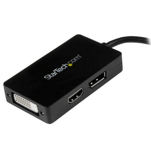 StarTech.com MDP2DPDVHD video cable adapter 5.91" (0.15 m) Mini DisplayPort DisplayPort + DVI-D + HDMI Black