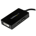 StarTech.com MDP2DPDVHD video cable adapter 5.91" (0.15 m) Mini DisplayPort DisplayPort + DVI-D + HDMI Black