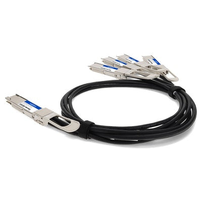AddOn Networks DAC-Q56DD-4Q56-2-5M-AO InfiniBand/fibre optic cable 98.4" (2.5 m) 4xQSFP56 QSFP-DD Black, Silver