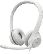 Logitech 981-001285 headphones/headset Wired Head-band Office/Call center USB Type-A White