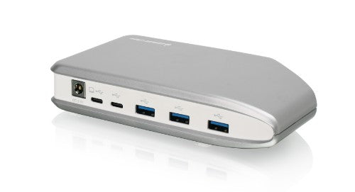 iogear GUH3C41SD laptop dock/port replicator USB 3.2 Gen 2 (3.1 Gen 2) Type-C Gray, White