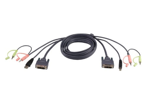 ATEN 2L-7D03U KVM cable Black 118.1" (3 m)