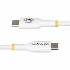 StarTech.com USB2EPR10FW USB cable USB 2.0 122" (3.1 m) USB C White
