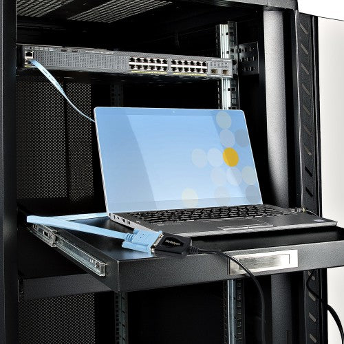 StarTech.com 1P3FPC-USB-SERIAL cable gender changer DB-9 USB Type-A (4 pin) USB 2.0 Black