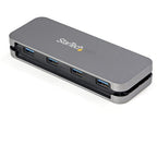 StarTech.com HB30AM4AB interface hub USB 3.2 Gen 1 (3.1 Gen 1) Type-A 5000 Mbit/s Black, Gray