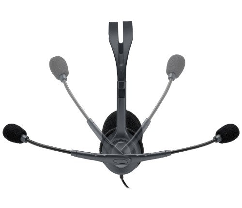 Logitech 981-000612 headphones/headset Wired Head-band Office/Call center Black