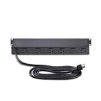 StarTech.com 8NM8-RACK-MOUNT-PDU power distribution unit (PDU) 8 AC outlet(s) 1U Black