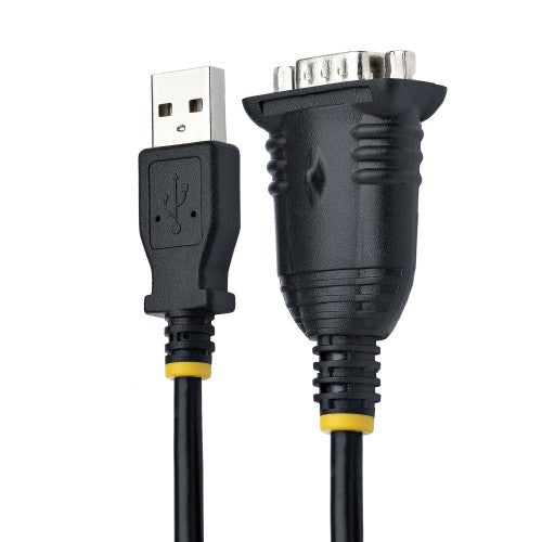 StarTech.com 1P3FP-USB-SERIAL cable gender changer DB-9 USB Type-A Black
